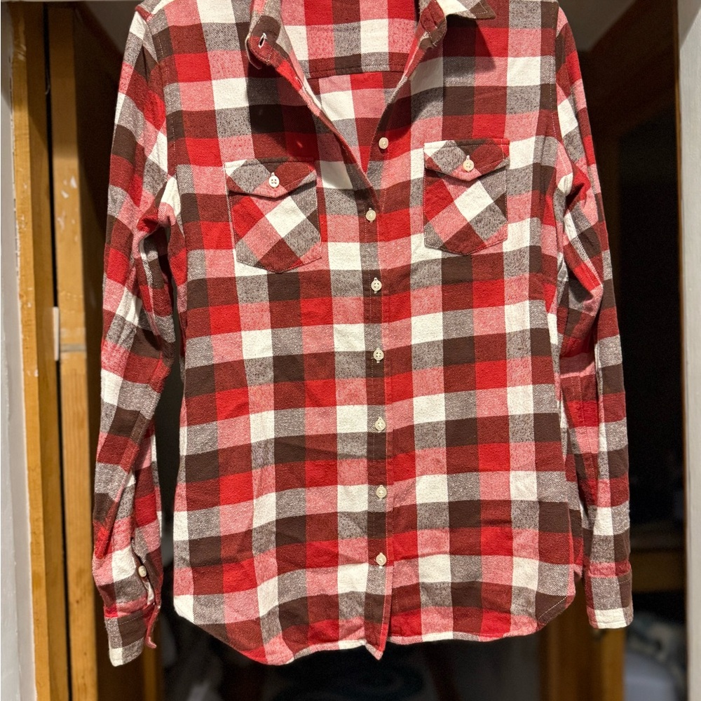 Women’s monoprix autre ton French flannel shirt EUC French 40